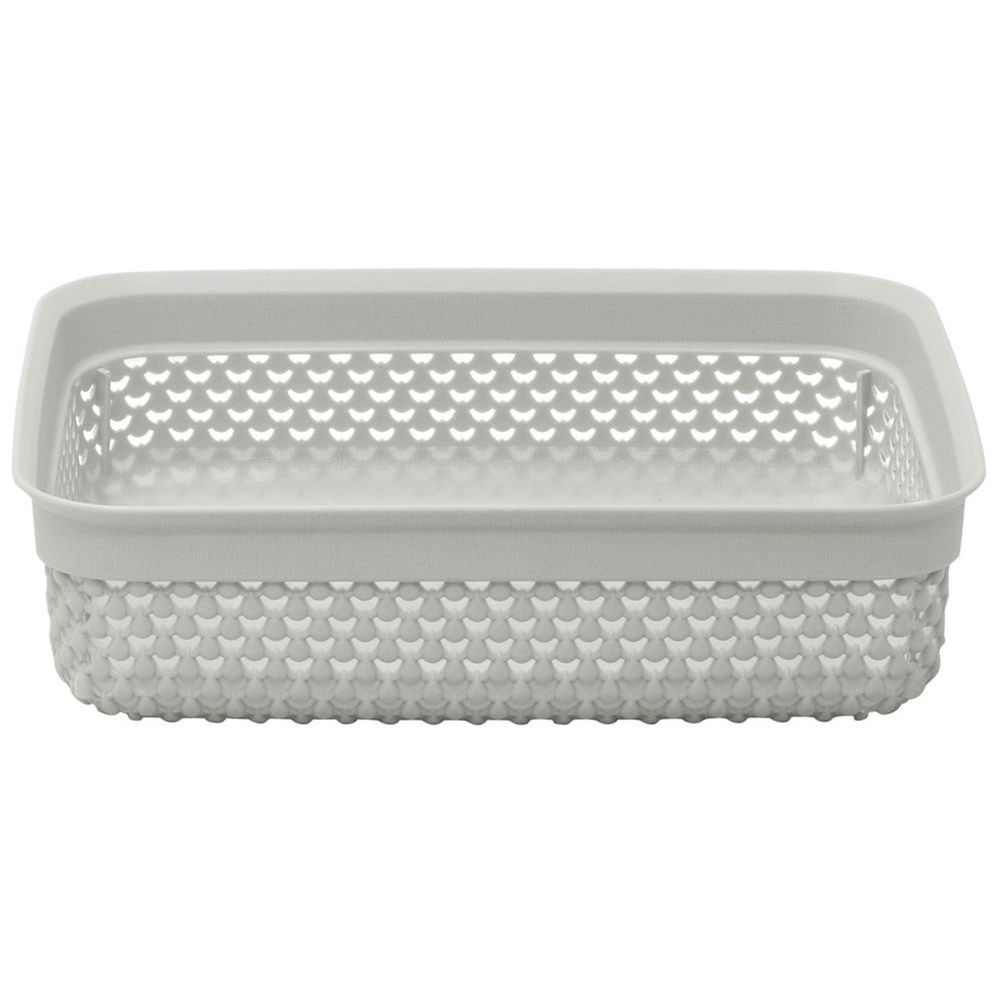 JVL Droplette 2.2L Ice Grey Storage Basket Image 3