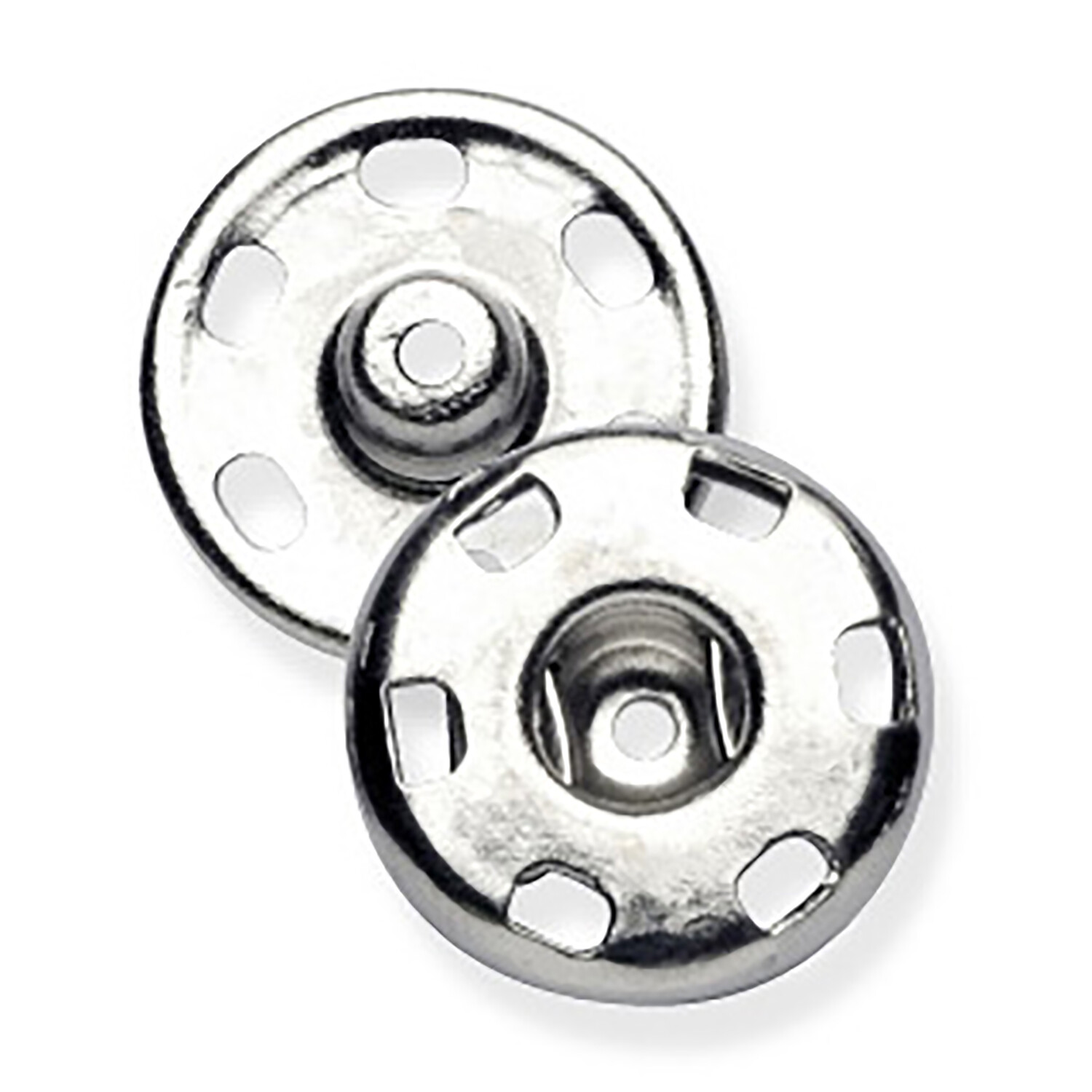 Milward Snap Fasteners - Silver / 13mm Image 2