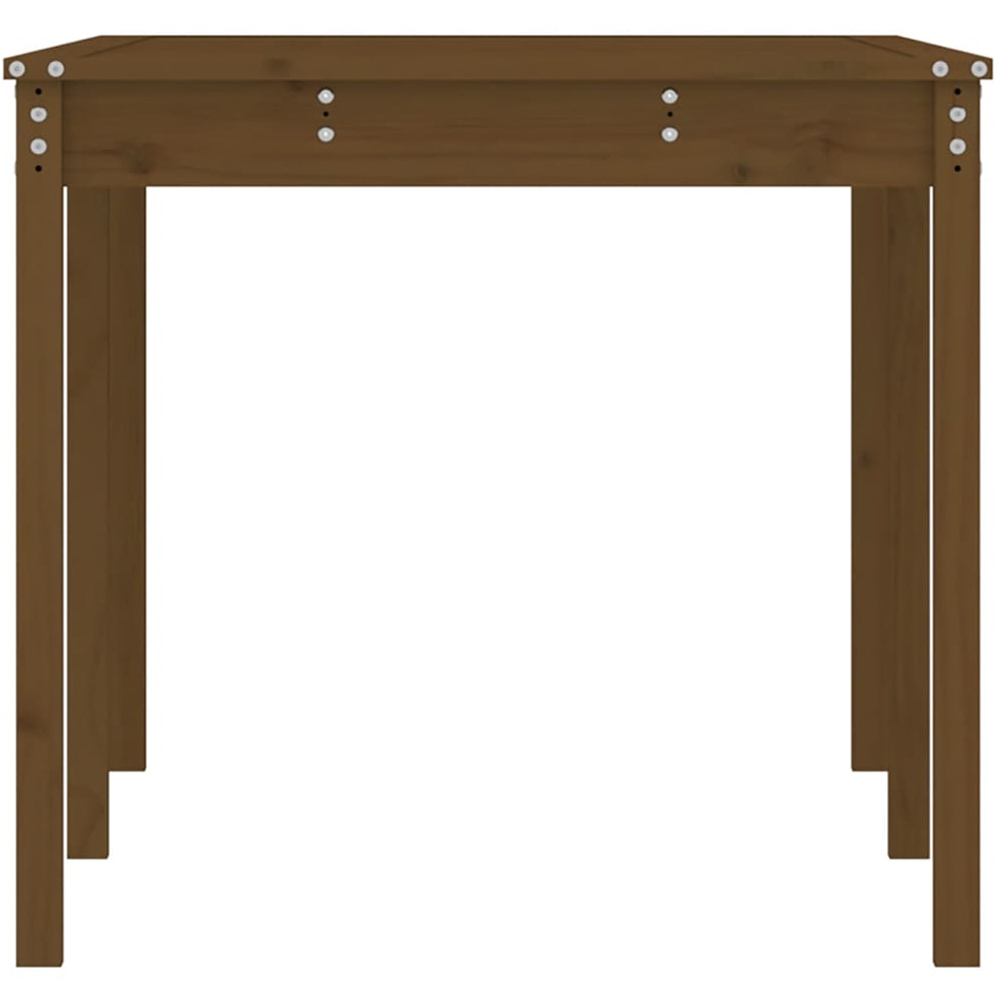 vidaXL 6 Seater Solid Pine Wood Garden Dining Table Honey Brown Image 5