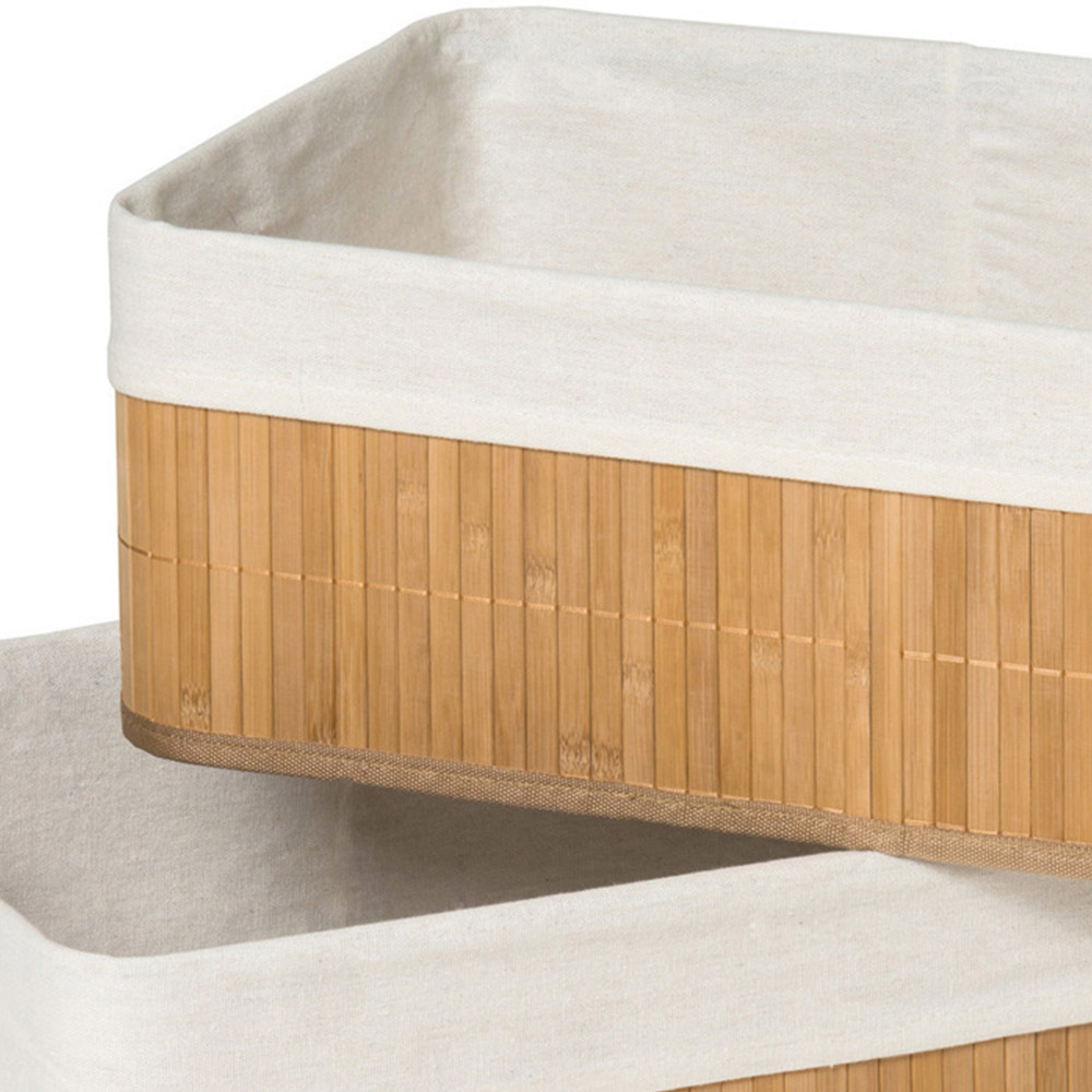Premier Housewares Kankyo Bamboo Storage Boxes Set of 2 Image 2