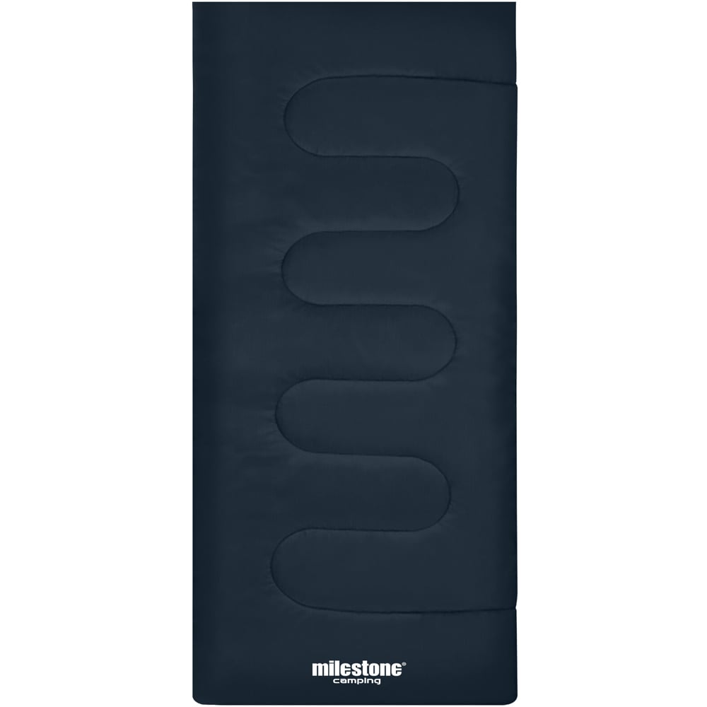 Milestone Camping 2 Seasons Single Charcoal Envelope Sleeping Bag Image 1