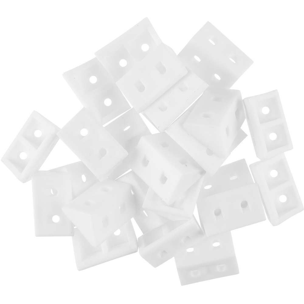 Hiatt White Triangular Rigid Joint 25 Pack Image 1