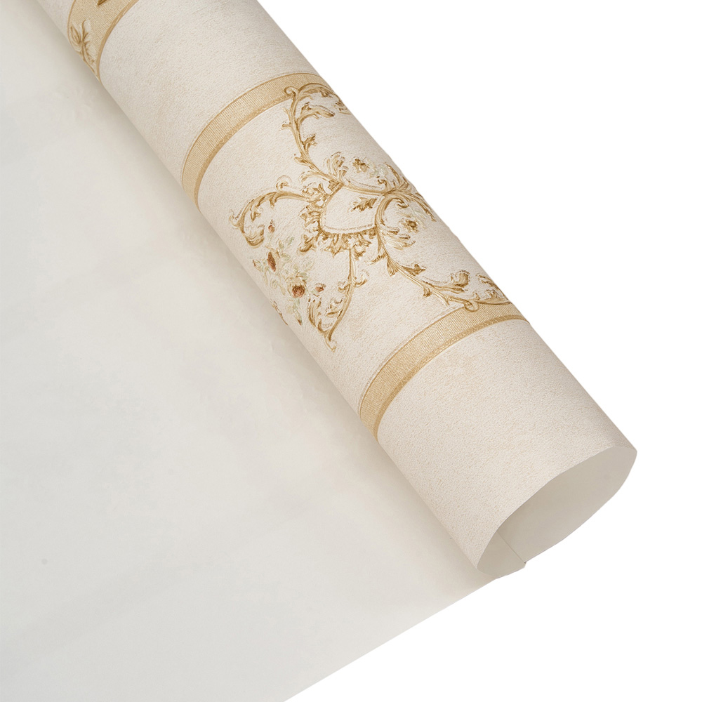 Living and Home Light Beige Flower Pattern Damask 3D Embossed Wallpaper Roll 950 x 53cm Image 6
