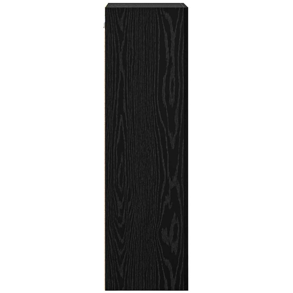 vidaXL Single Door Black Oak Wall-Mounted TV Cabinet Image 7