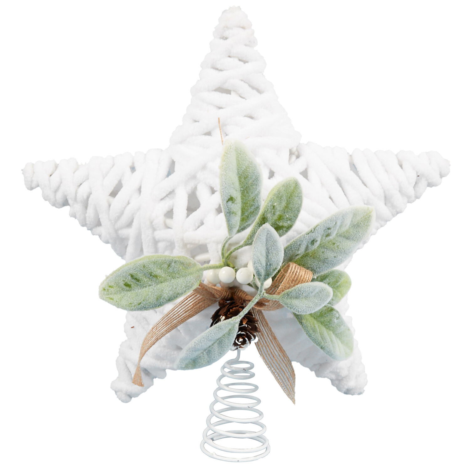 White Star Floristry Tree Topper - White Image 1