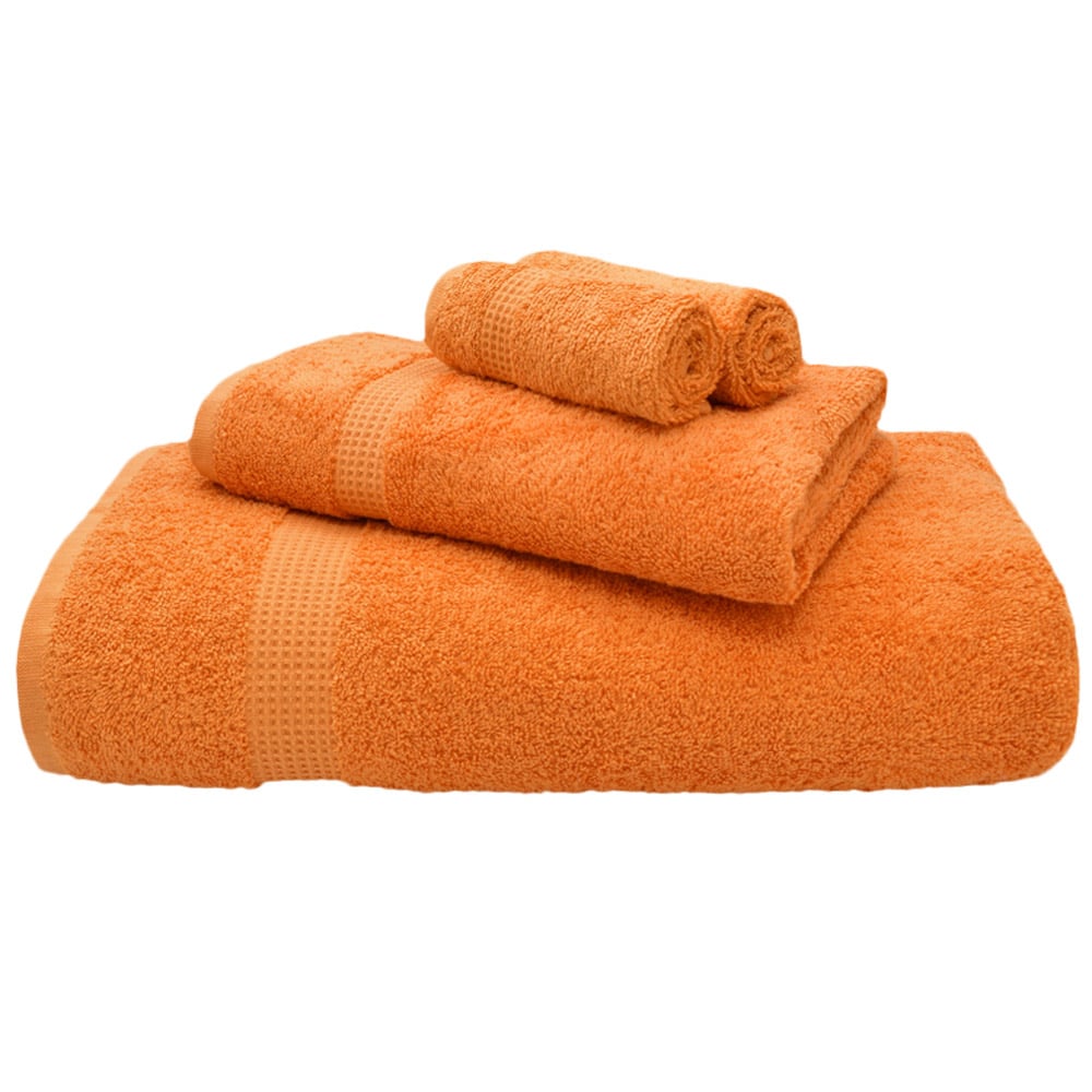 Mayfair Egyptian Cotton Orange Bath Sheet Set of 2 Image 1