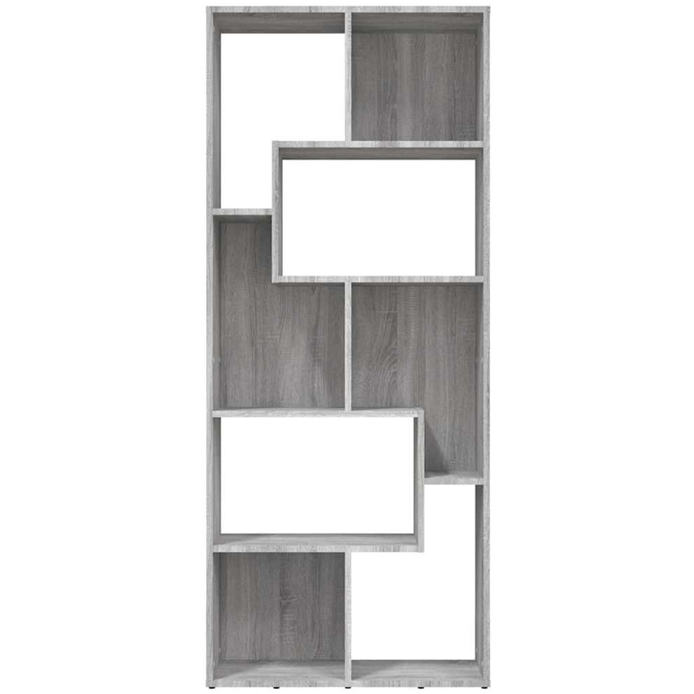 vidaXL 8 Shelf Grey Sonoma Bookcase Image 3