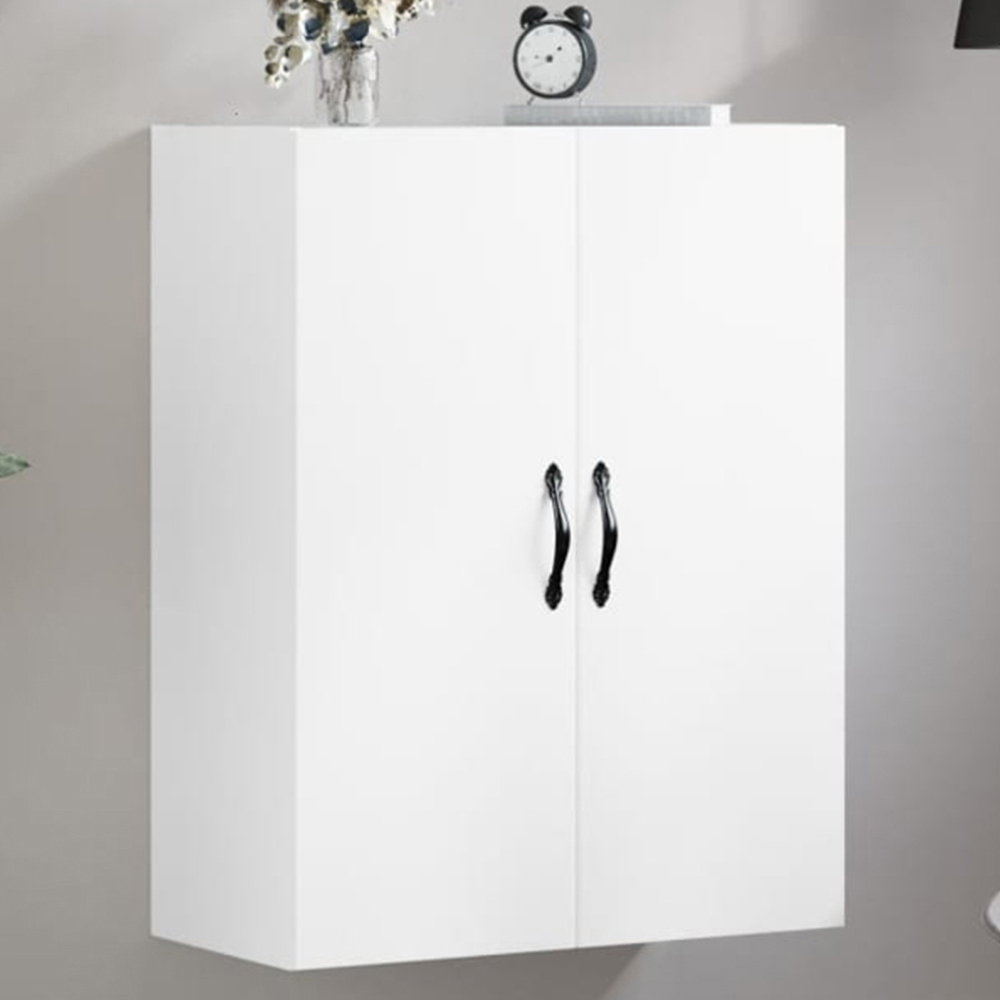 vidaXL 2 Door White Wall Mounted Cabinet Image 1