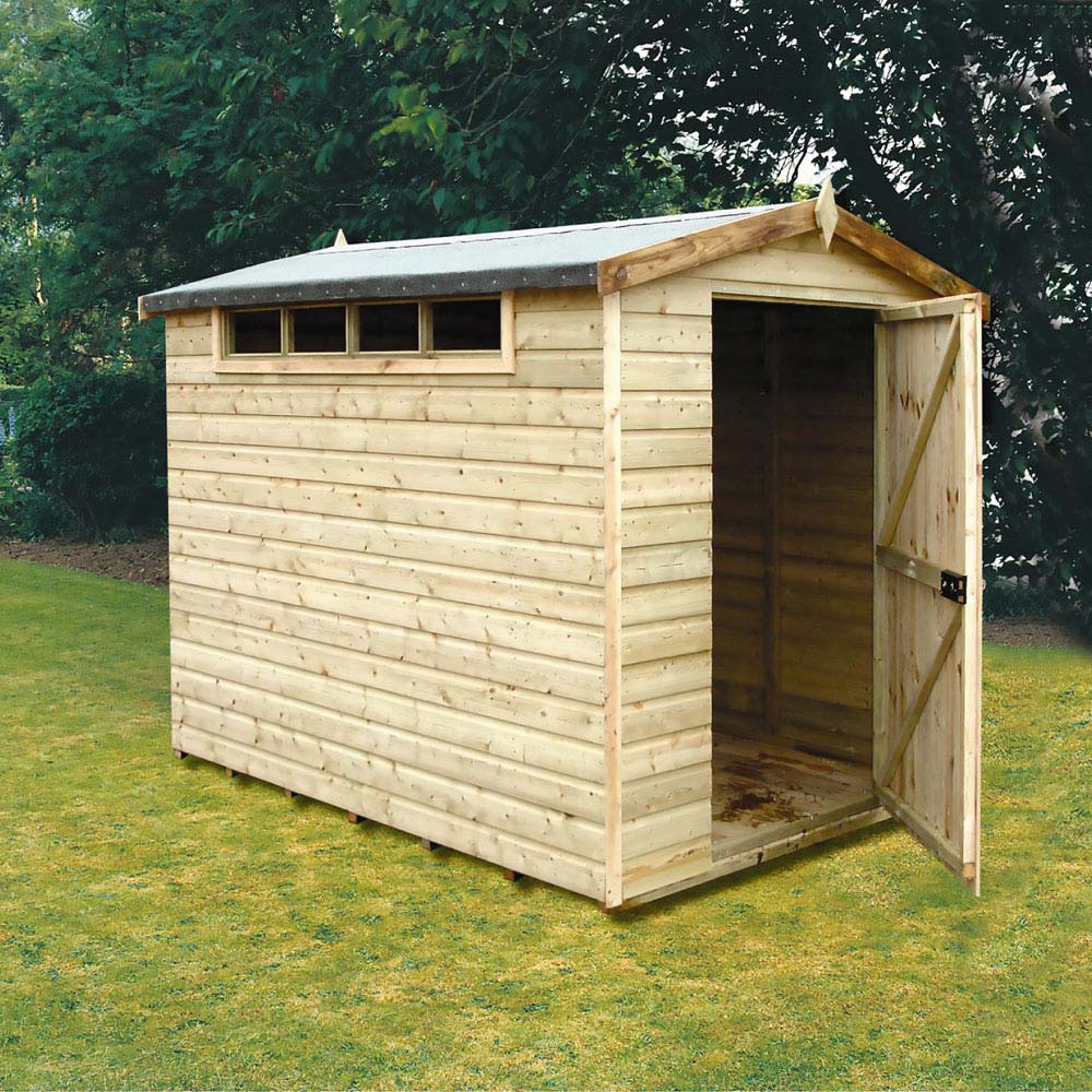 Shire 8 x 6ft Dip Treated Shiplap Apex Shed Image 2