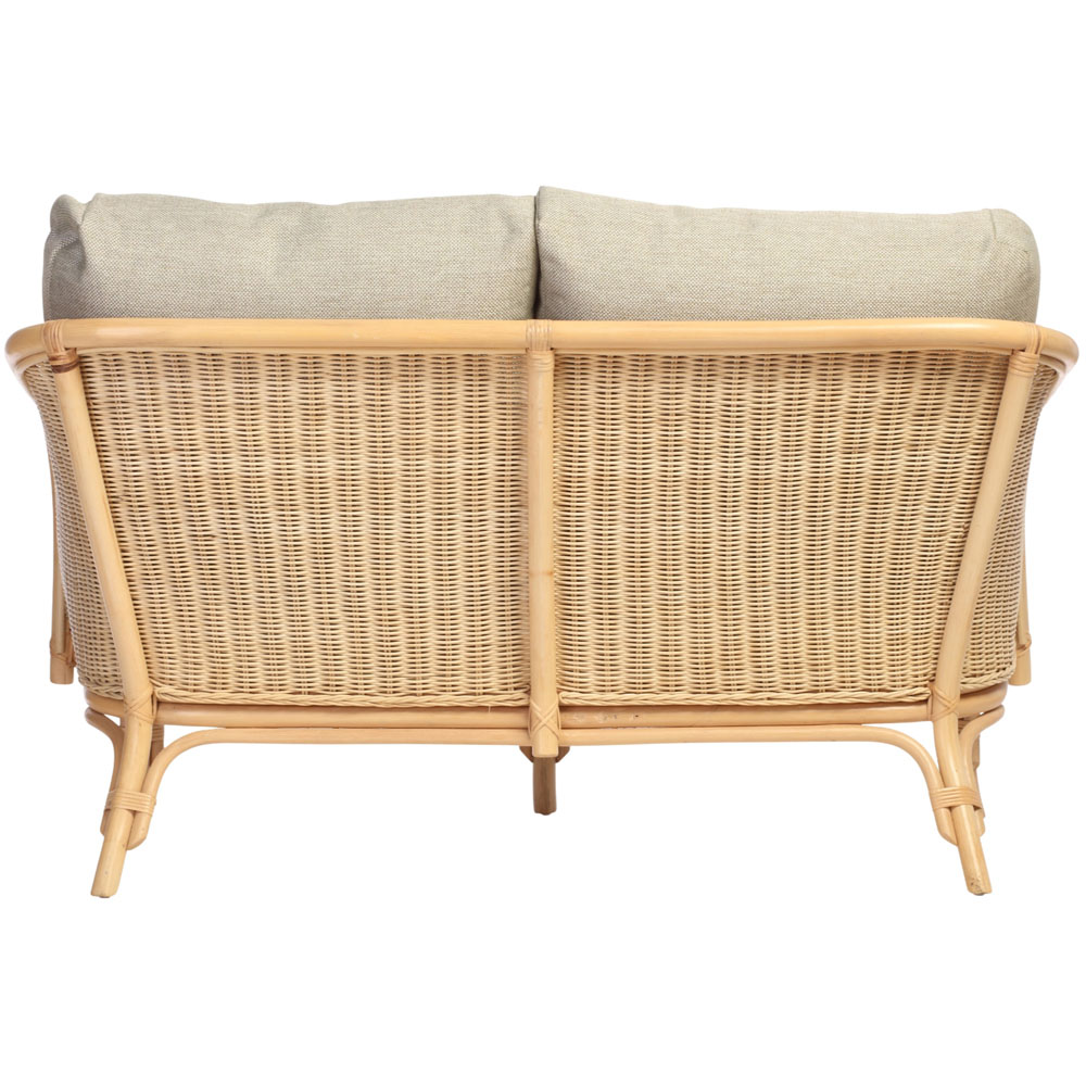 Desser Furniture Royal 2 Seater Roma Sage Natural Rattan Sofa Image 5