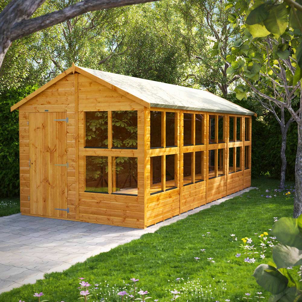 Power 18 x 8ft Apex Potting Shed Image 2