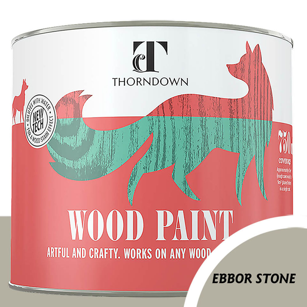 Thorndown Ebbor Stone Satin Wood Paint 750ml Image 3