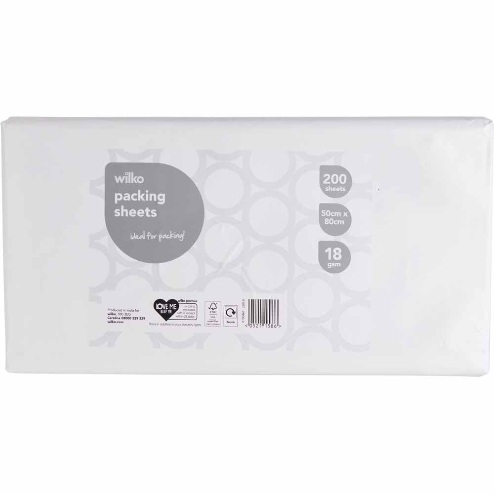 Wilko Packing Sheets 200 Pack Case of 8 Image 2