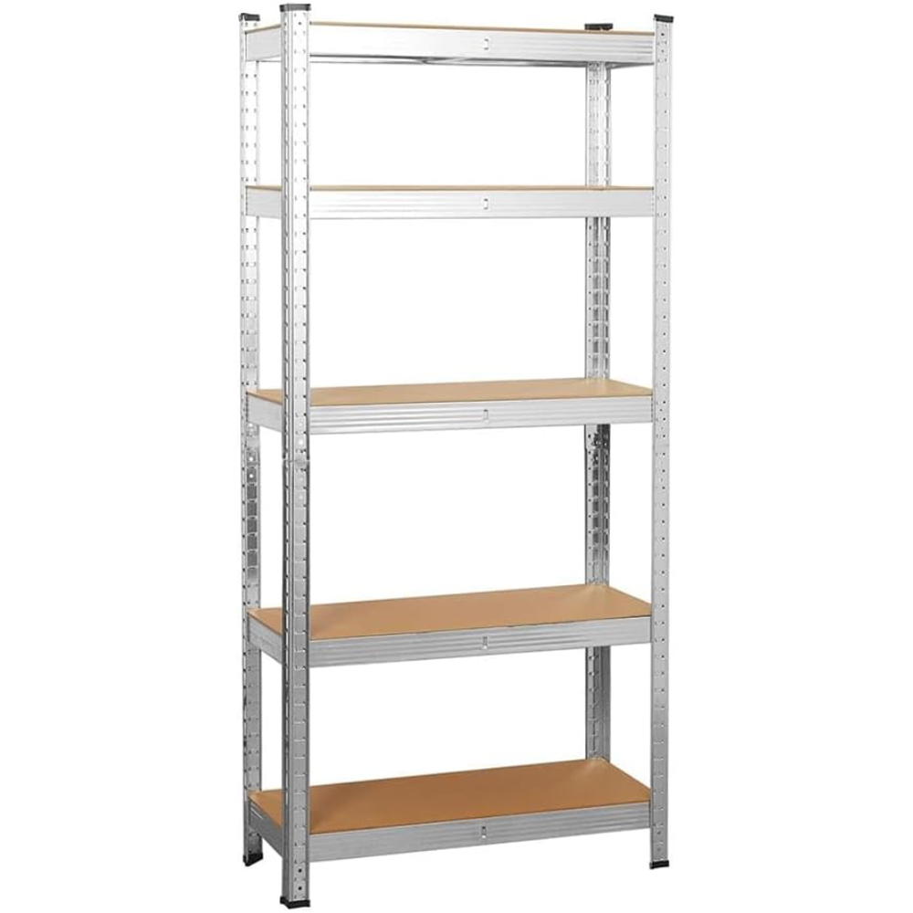 Garden Gear 5 Shelf Galvanised Steel Storage Shelving Unit 3 Pack Image 3