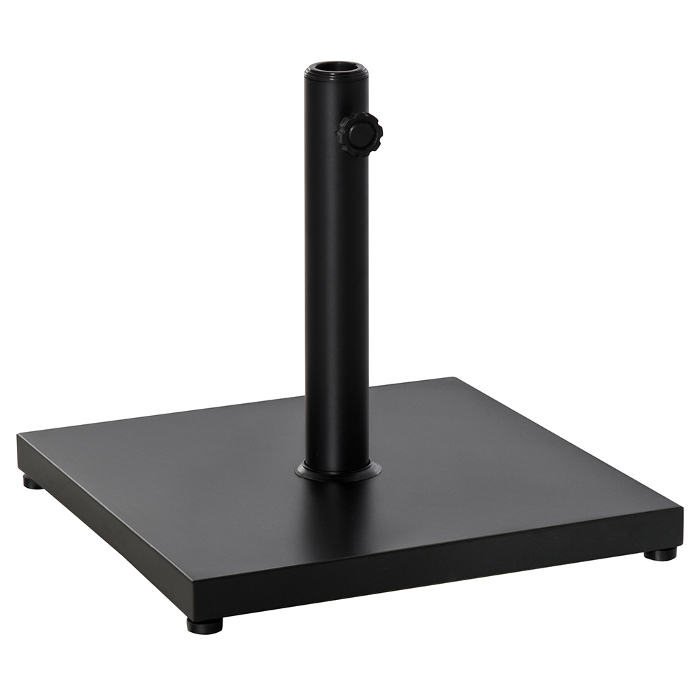 Outsunny Black Parasol Base Image 1