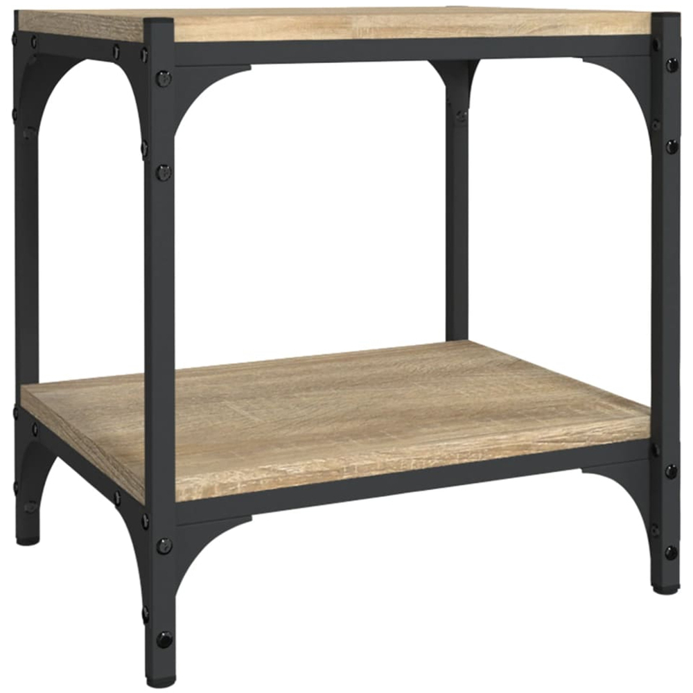 vidaXL Single Shelf Sonoma Oak Industrial Style TV Cabinet Image 2