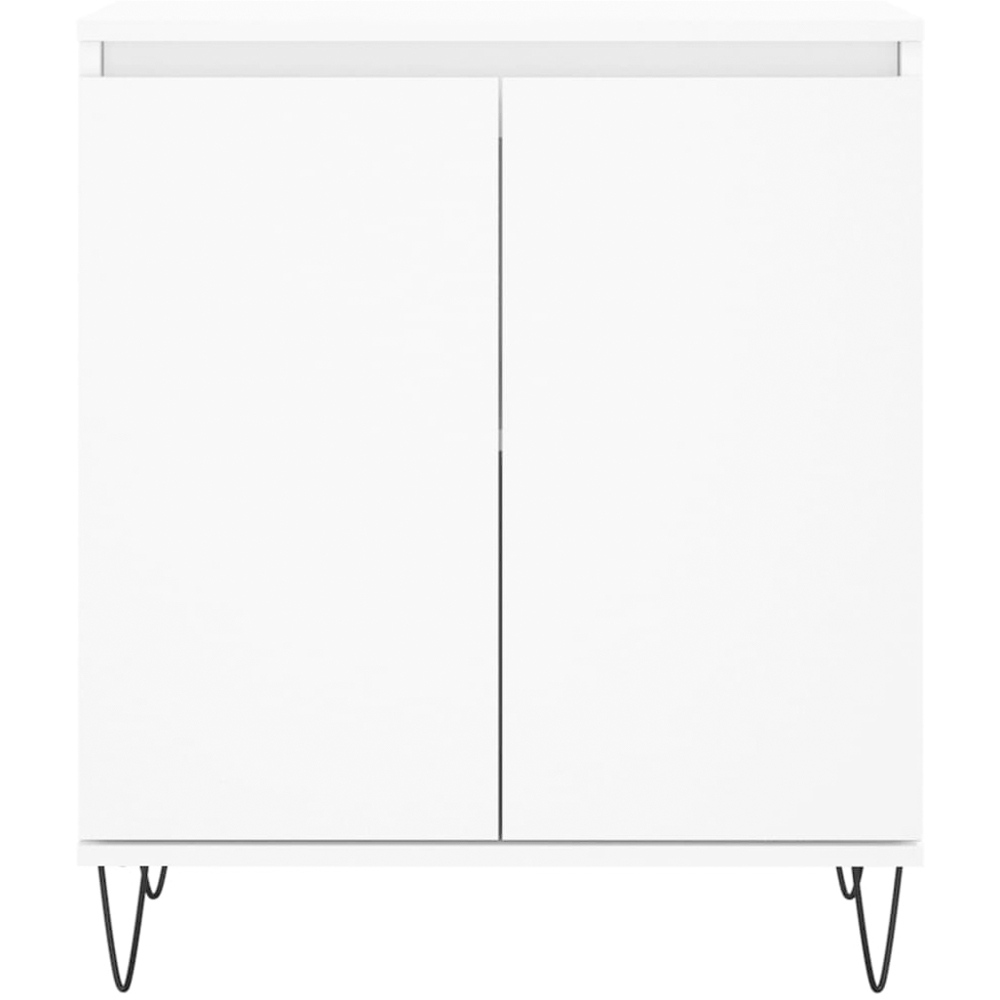 vidaXL 2 Door White Sideboard Image 5