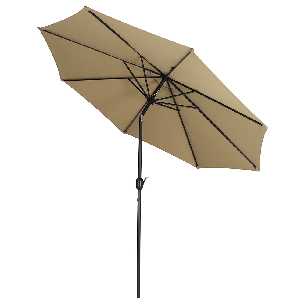 Living and Home Taupe LED Cantilever Parasol 3m Image 5