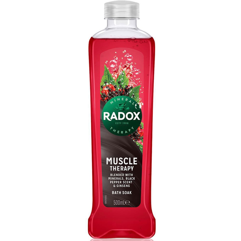 Radox 100% Nature Inspired Fragrance Muscle Therapy Bath Soak 500ml 6 Pack Image 3