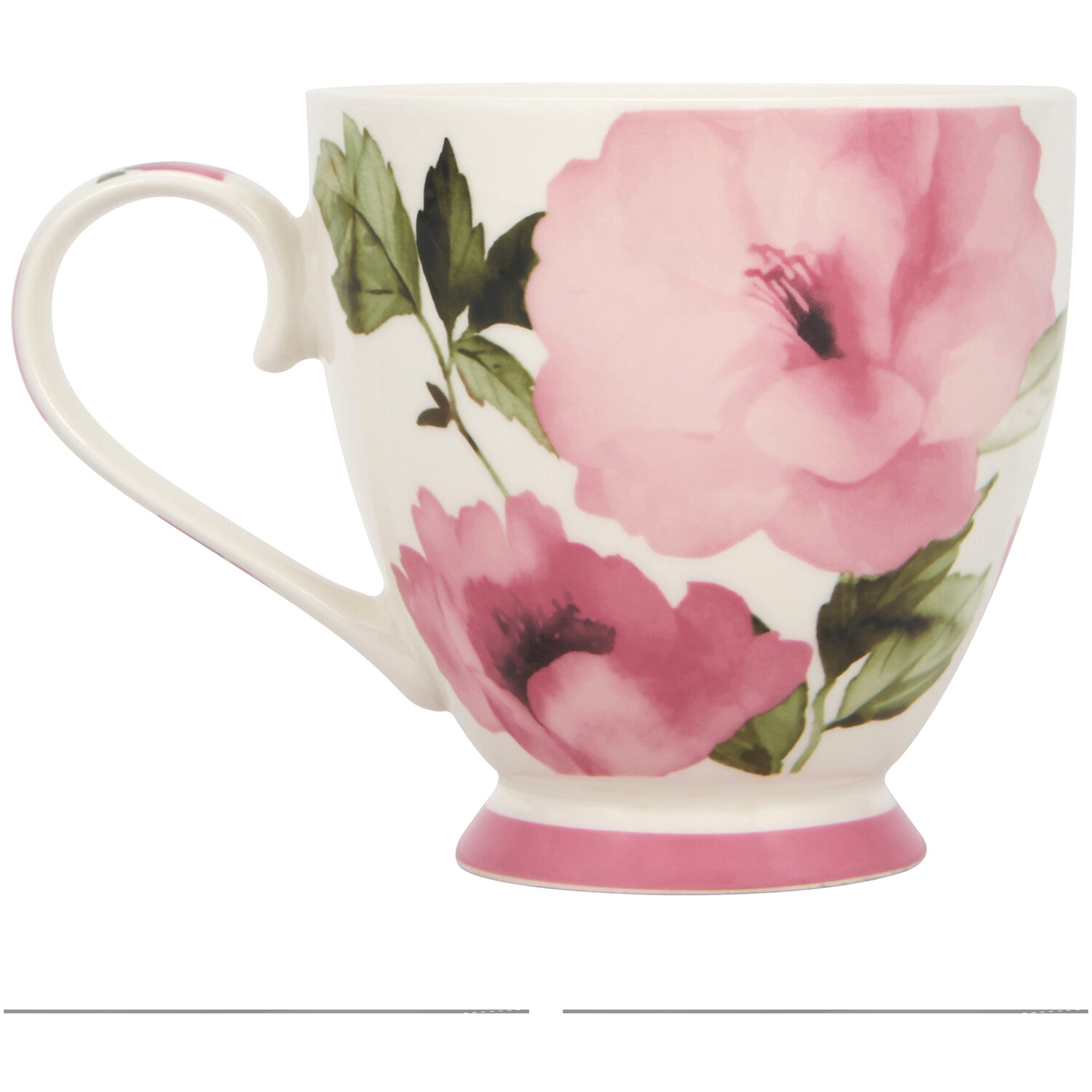 Flower Footed Mug - Pink Image 2