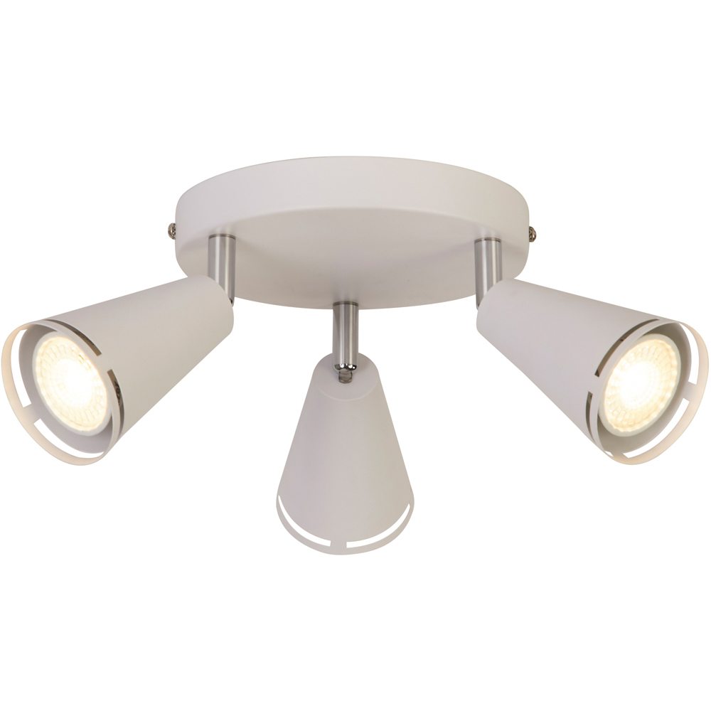 Lighting Collection Carter 3 Light White Spotlight Image 3
