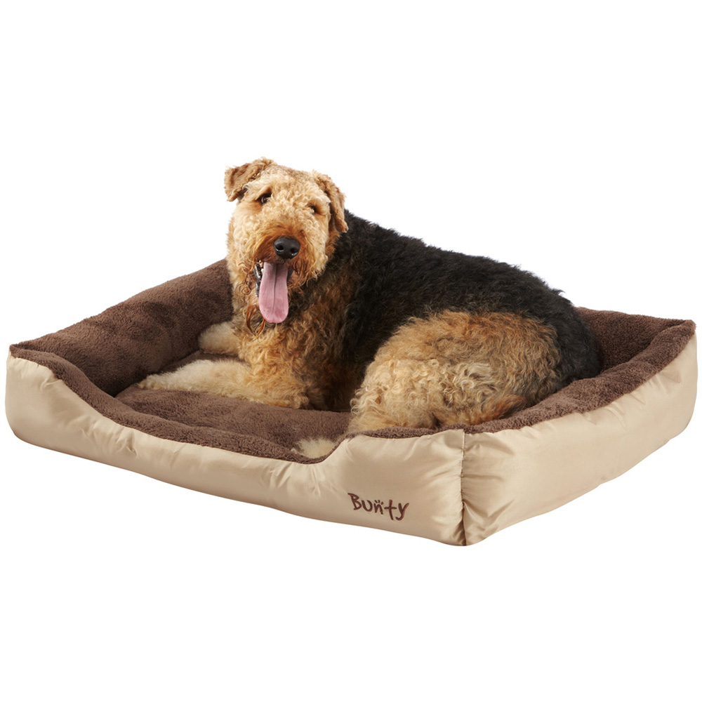 Bunty Deluxe XX Large Cream Soft Pet Basket Bed Image 2