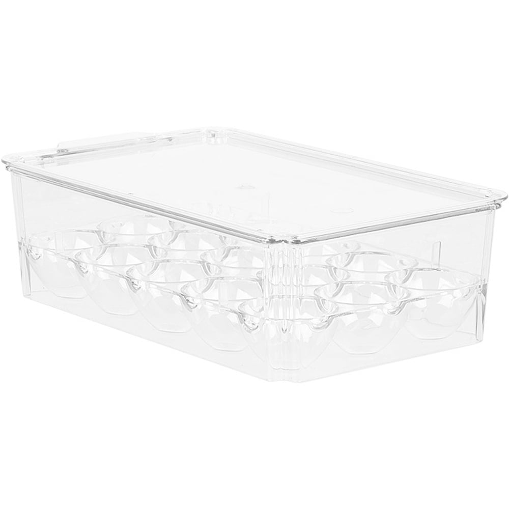 Living and Home 12 Piece Clear Stackable Fridge Organiser Set Image 6