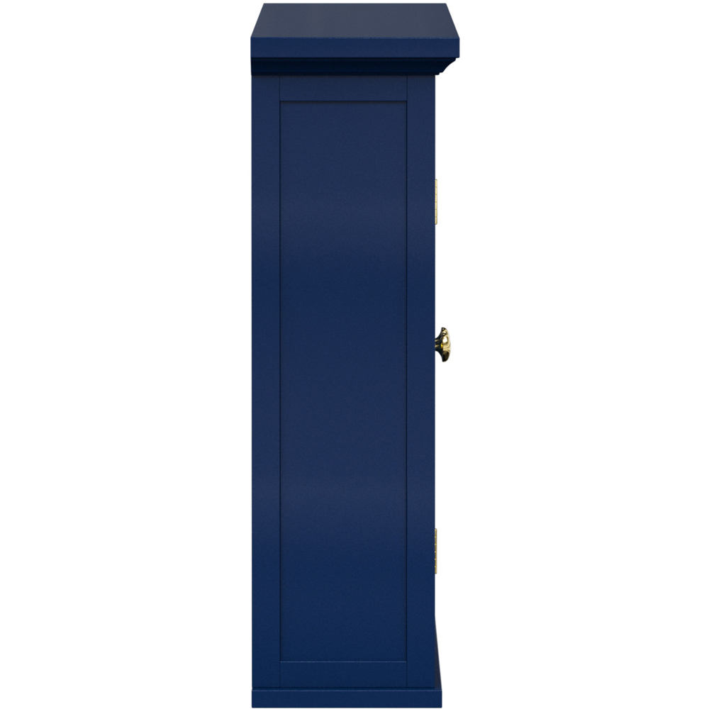 Teamson Home Glancy 2 Shutter Doors Navy Removable Wooden Corner Wall Cabinet Image 4