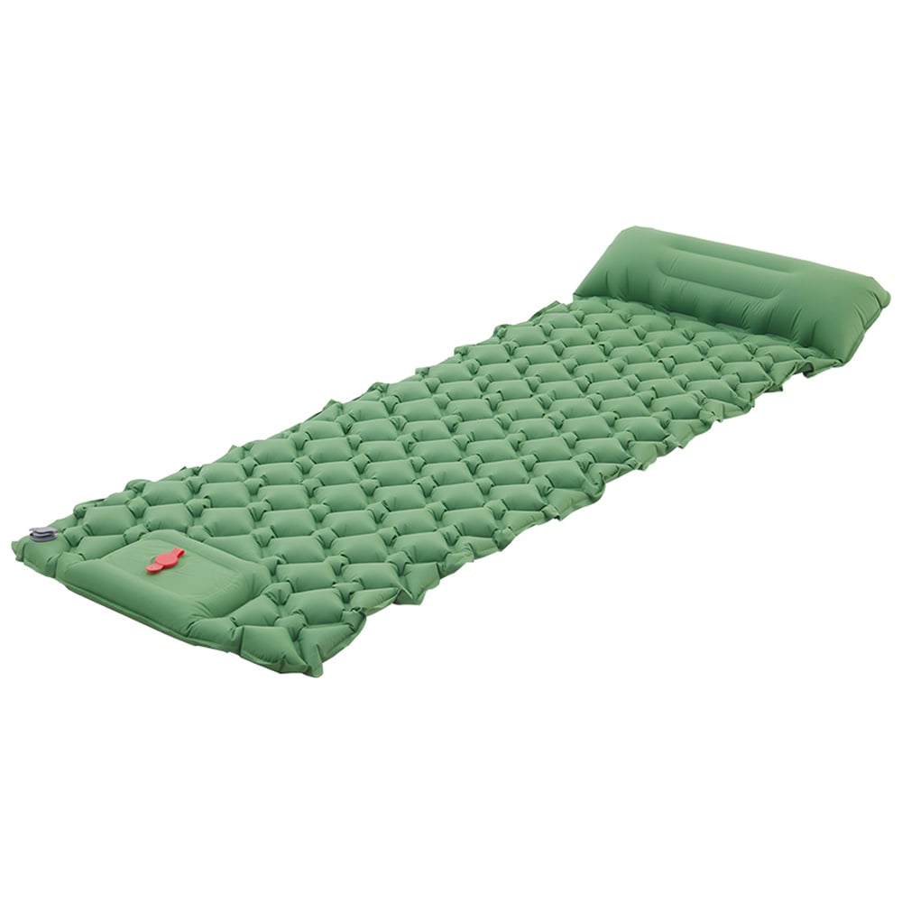 Living and Home Army Green Inflatable Sleeping Pad Air Bed 190 x 60cm Image 1