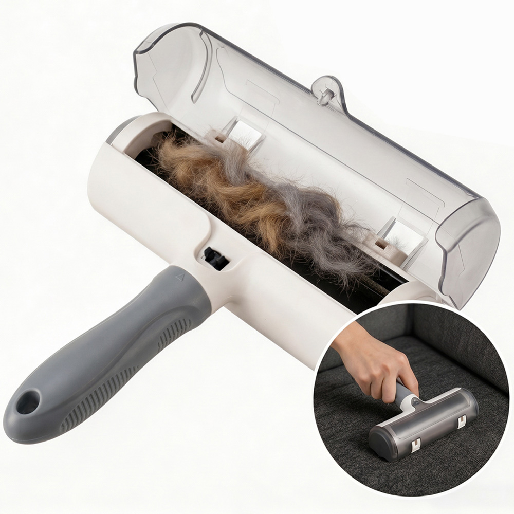H&O Direct Grey Reusable Pet Hair Remover Roller 20.5cm Image 3