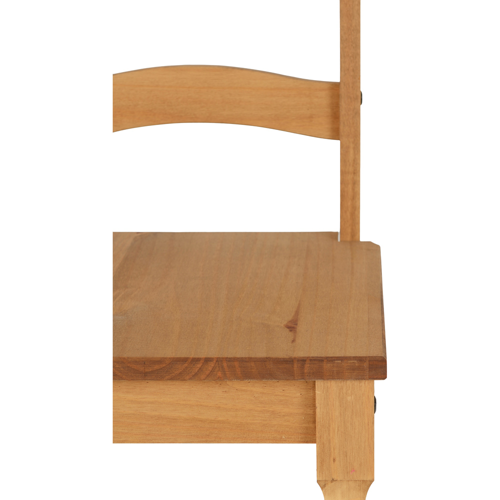 Seconique Corona Set of 2 Distressed Waxed Pine Dining Chair Image 7