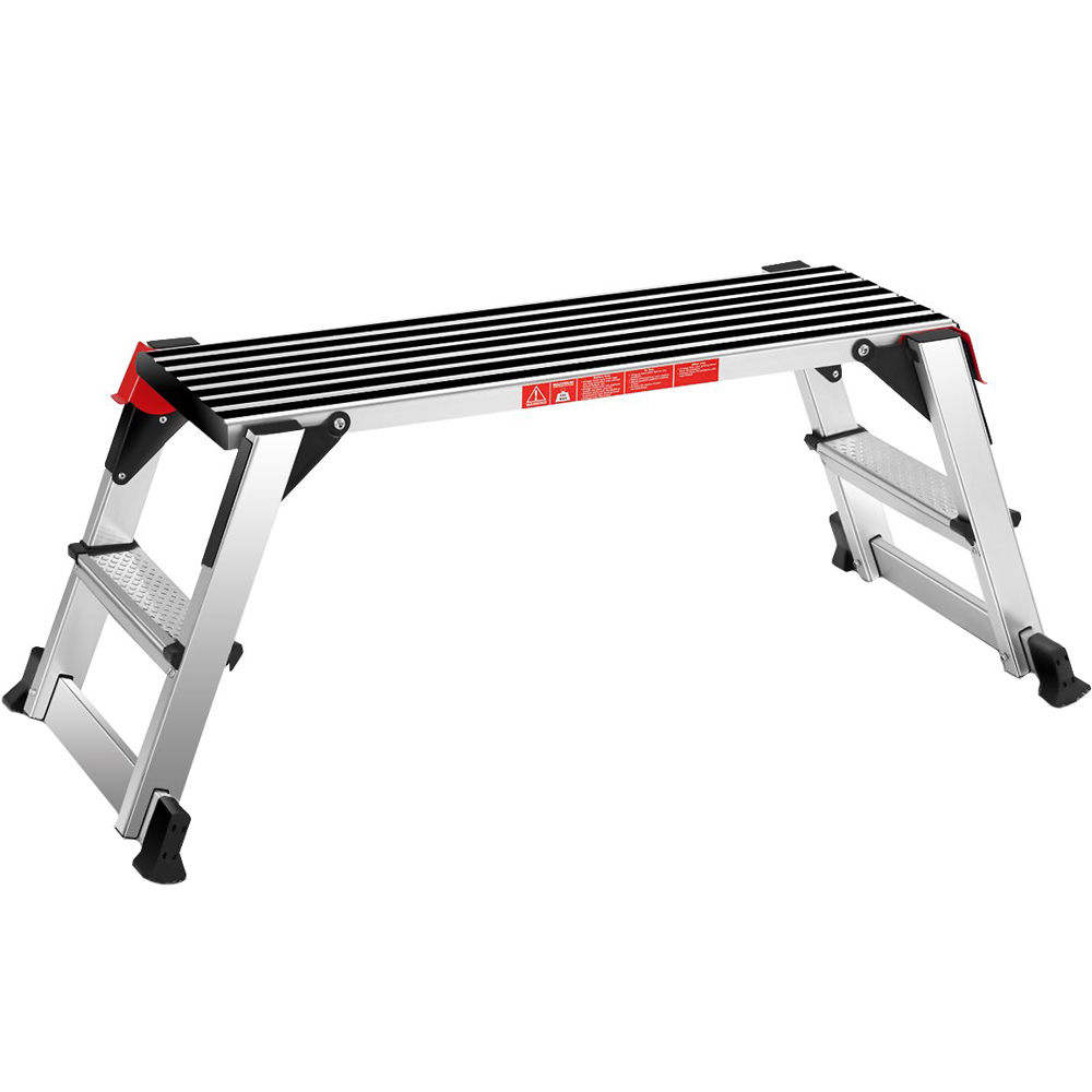Costway Aluminium Foldable Workbench with Safety Locks and Anti-Skid Top Image 1
