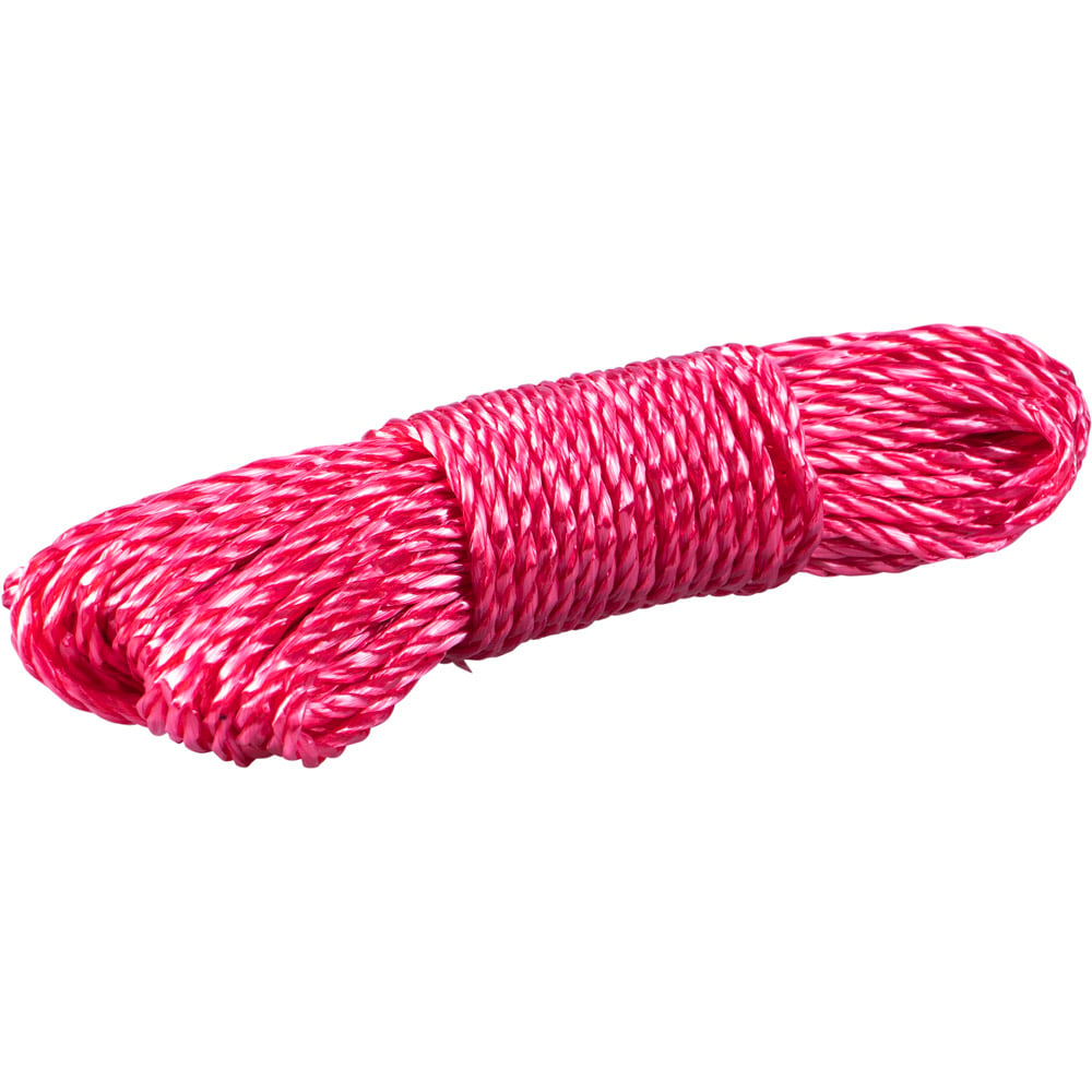 St Helens 20m Red Clothes Washing Line Rope Image 1