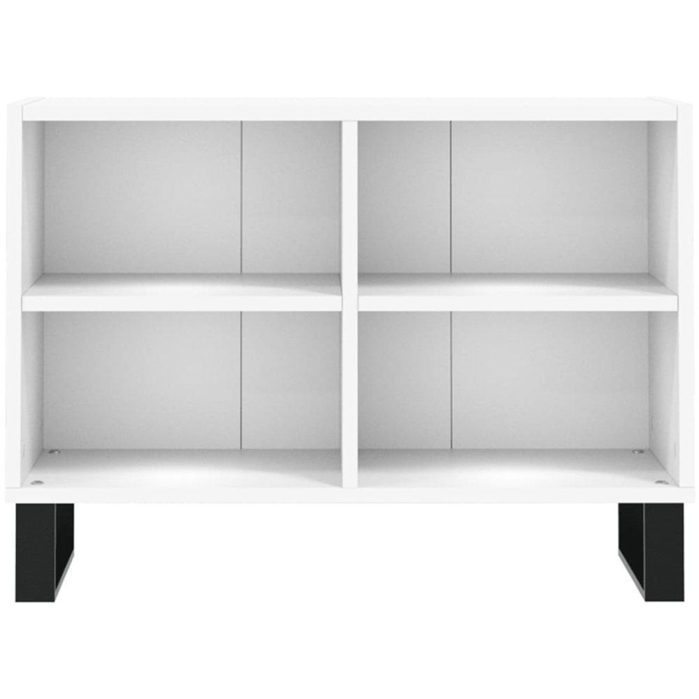 vidaXL 4 Shelf White TV Cabinet Image 4