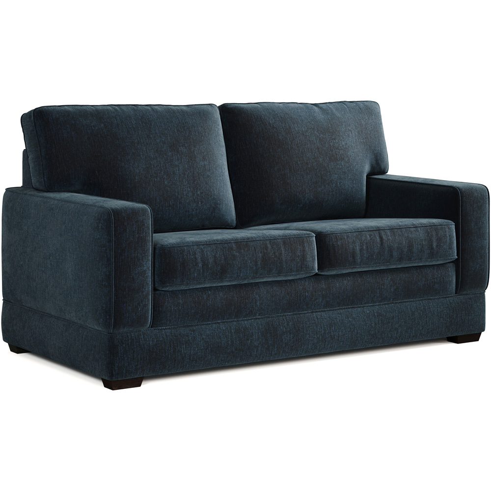Jay-Be Urban 2 Seater Cosy Chenille Cobalt Sofa Bed with e-Pocket Mattress Image 2