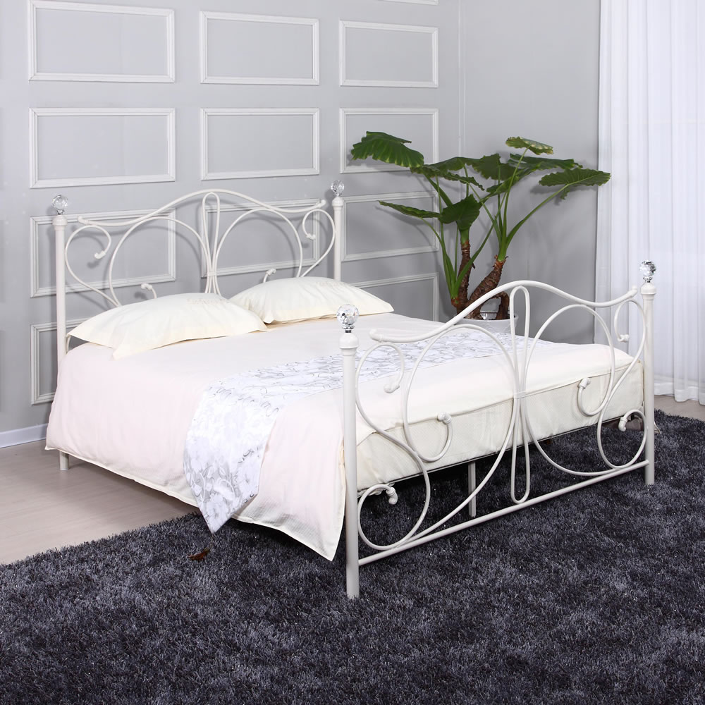 Florence Double Bed White Image 1