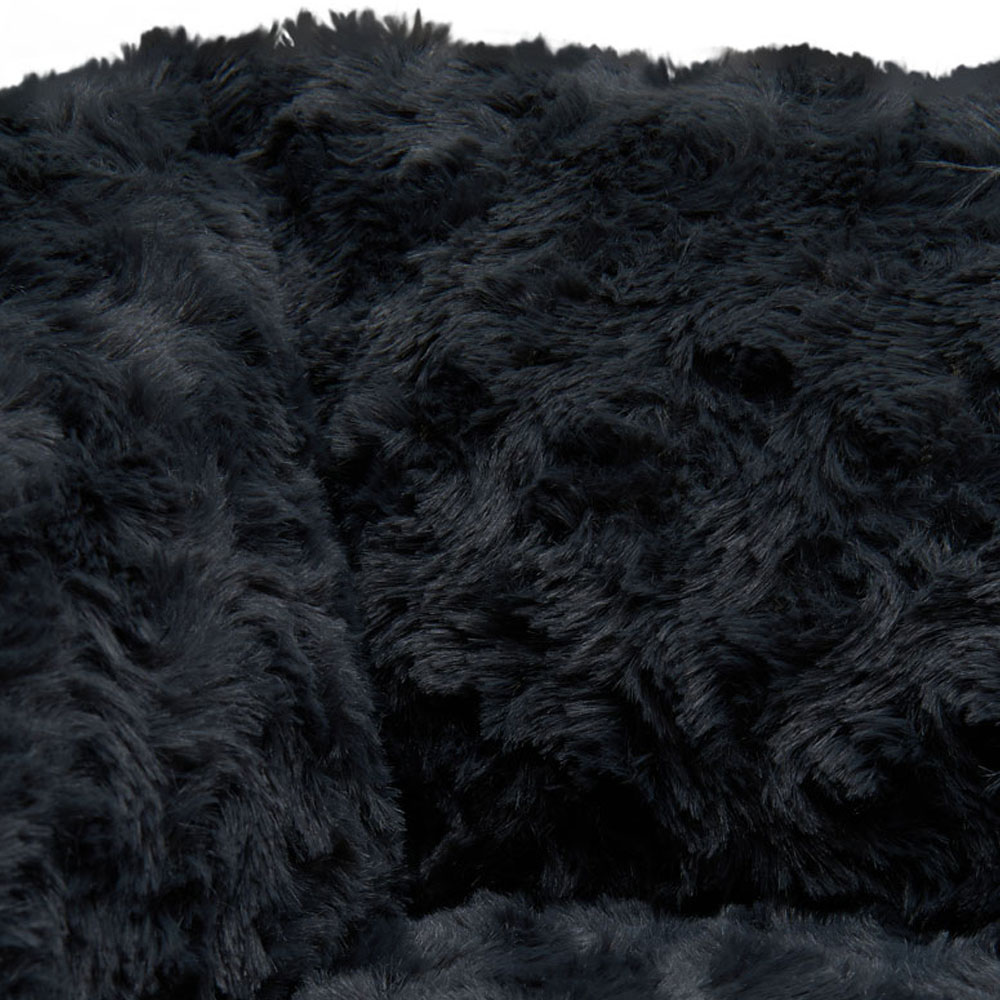 H&O Direct Small Dark Grey Super Soft Washable Pet Bed Image 4