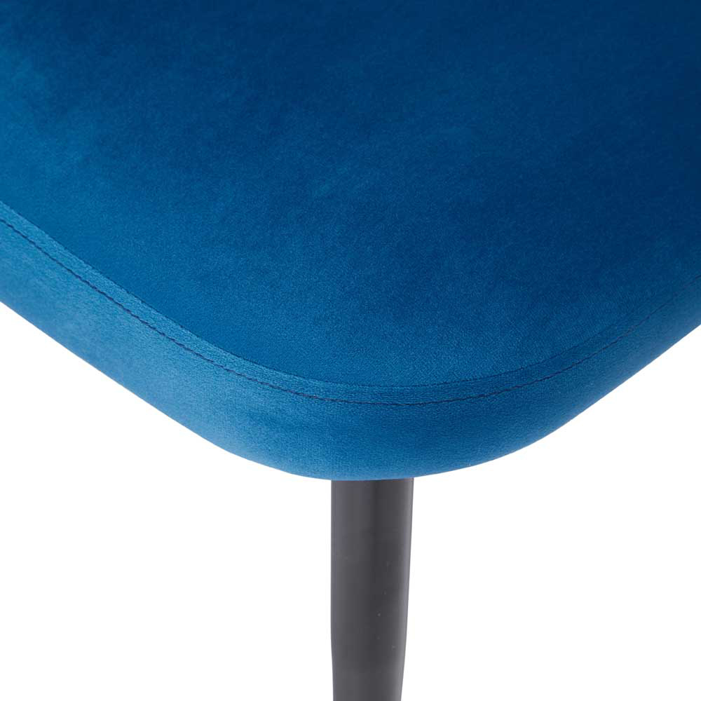 Zara 2 Seater Blue Dining Bench Image 4