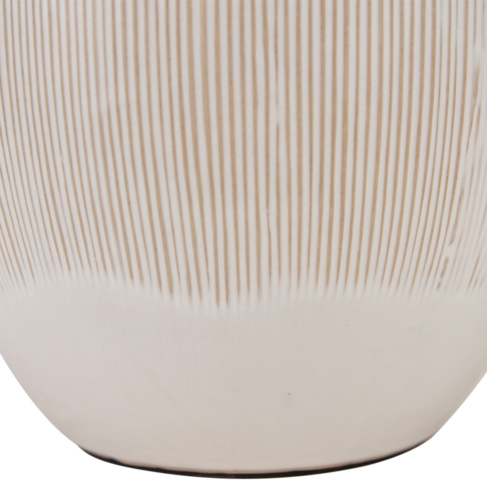 Pacific Lifestyle Greta Natural and Cream Textured Ceramic Table Lamp Image 4