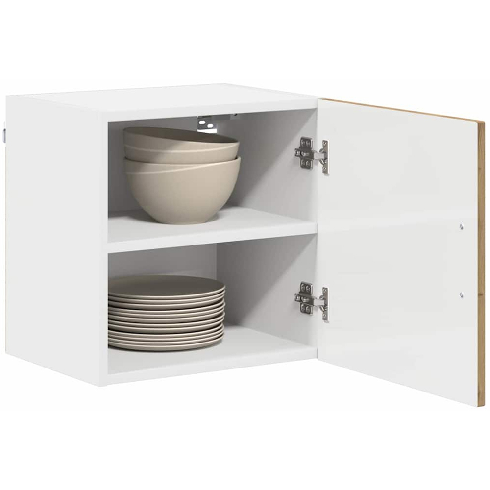 vidaXL Kalmar Single Door Artisan Oak Wall Mounted Square Kitchen Cabinet Image 3