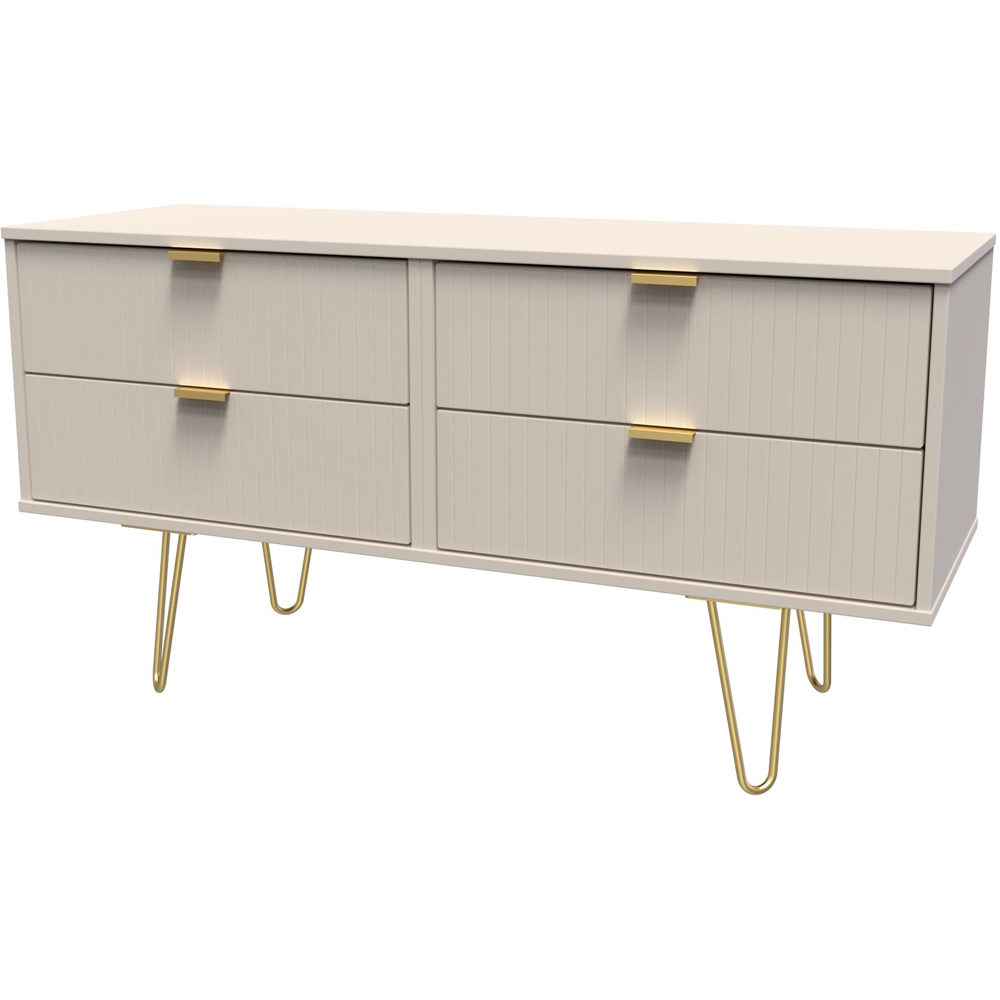 Crowndale Linear 4 Drawer Kashmir Matt Chest of Drawers Ready Assembled Image 2