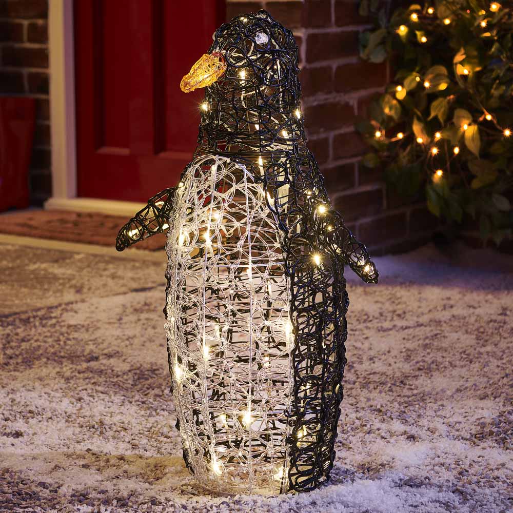 Wilko Acrylic Twinkling Penguin Image 1