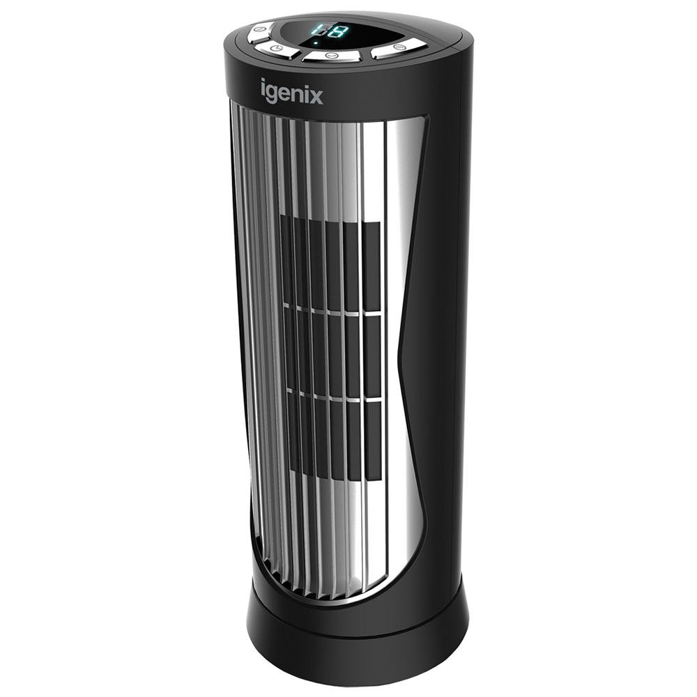 Igenix Black Digital Mini Tower Fan 12 inch Image 3