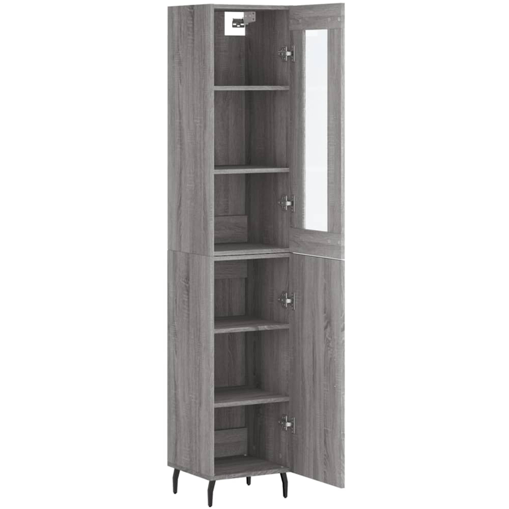 vidaXL 2 Door Grey Sonoma Highboard Image 4