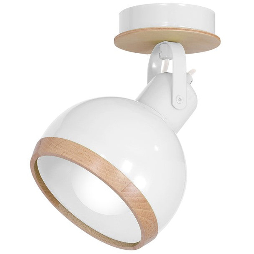 Milagro White Oval Ceiling Lamp 230V Image 1