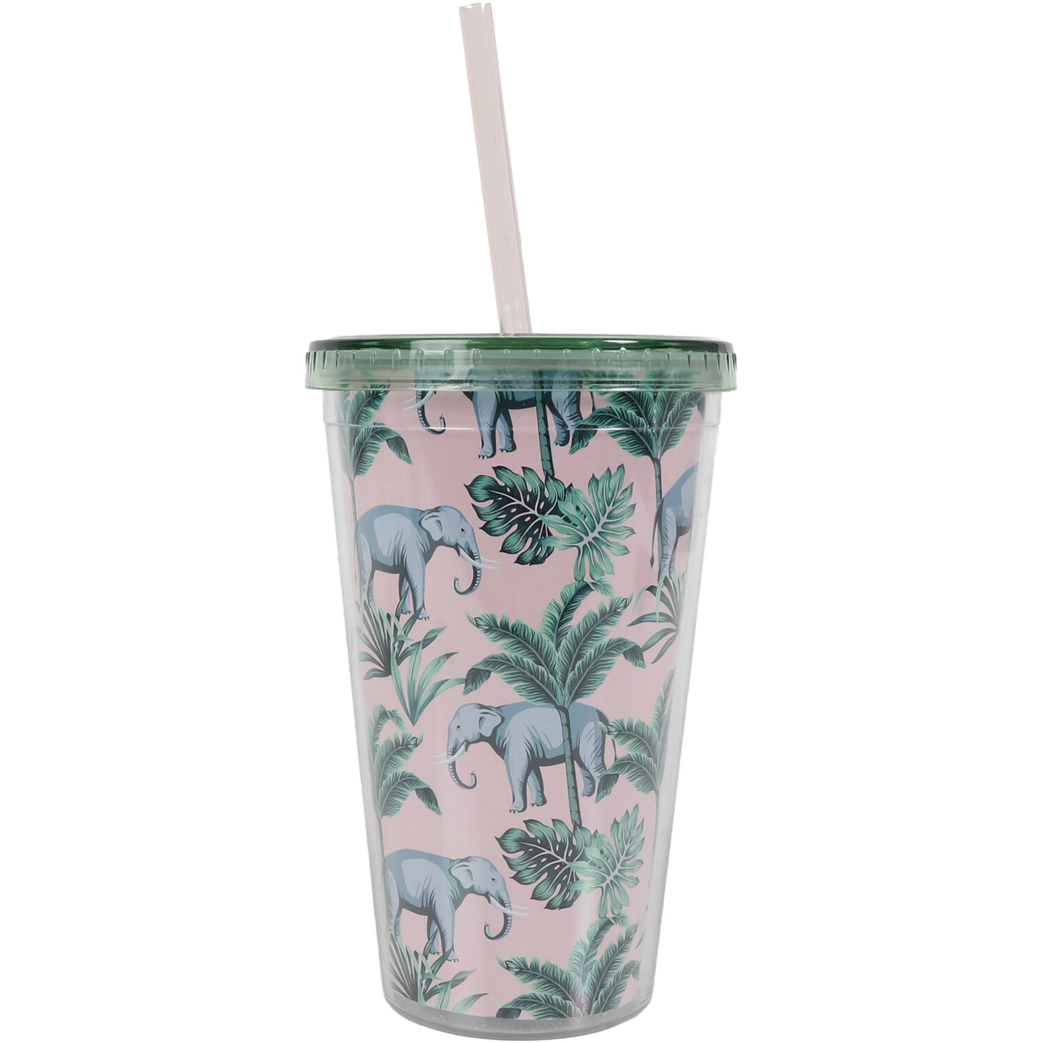 Animals 480ml Tumbler with Straw Image 1