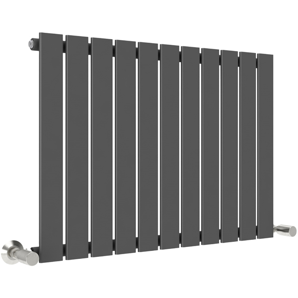 Anthracite 2396 BTU Single Flat Panel Vertical Column Radiator 600 x 748mm Image 1