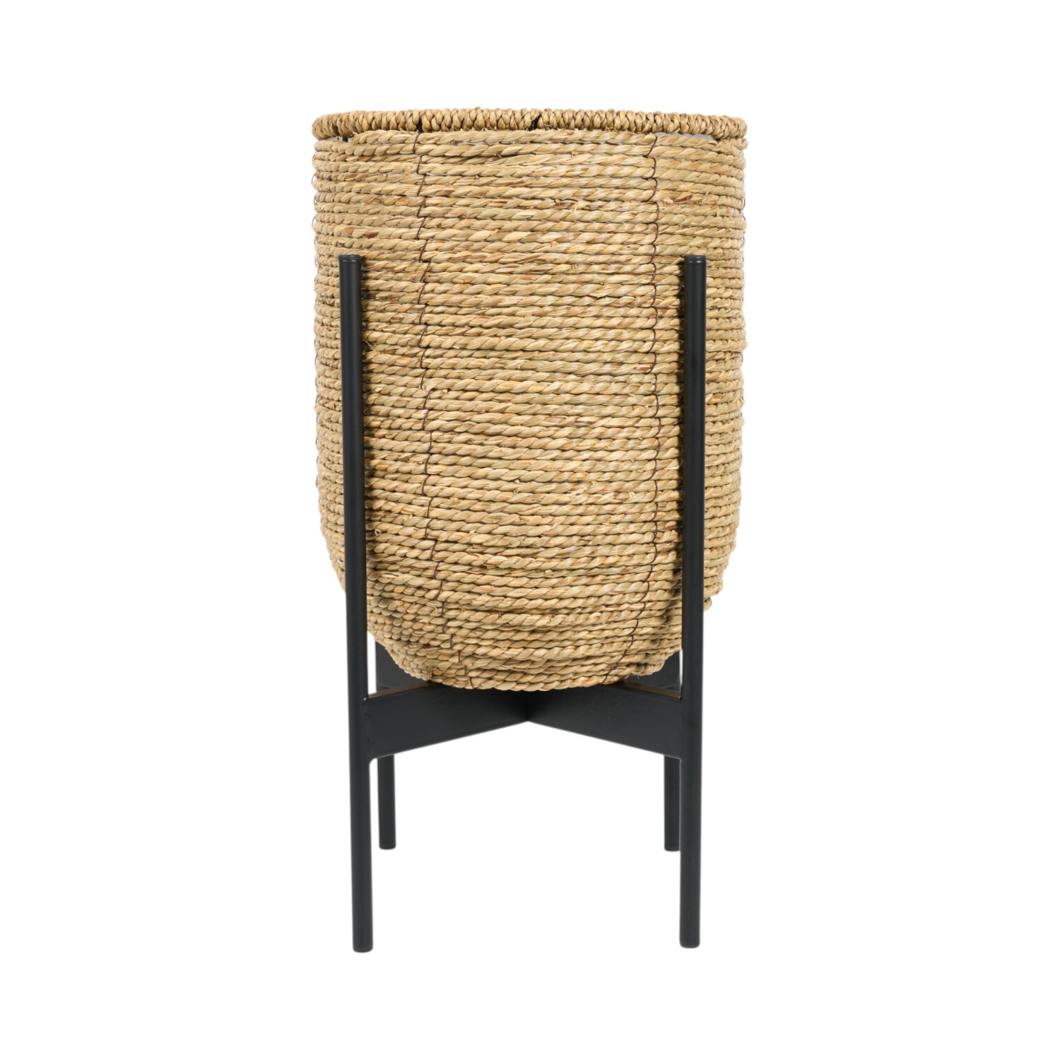 Seagrass Planter on Metal StandNatural Image 1