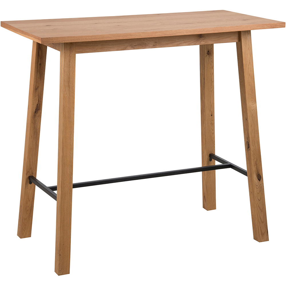 Florence Chara 4 Seater Bar Table Oak Image 2