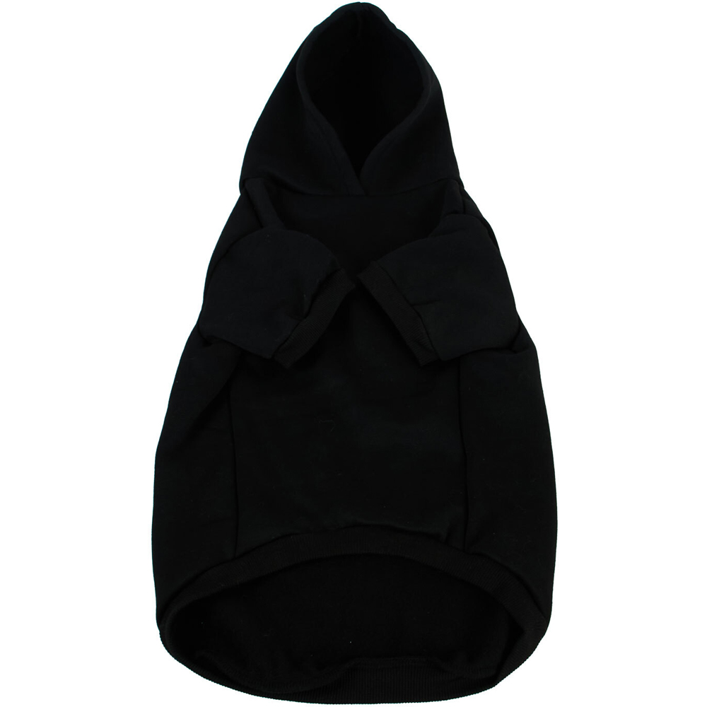 Skeleton Halloween Dog Hoodie Black Small Image 3